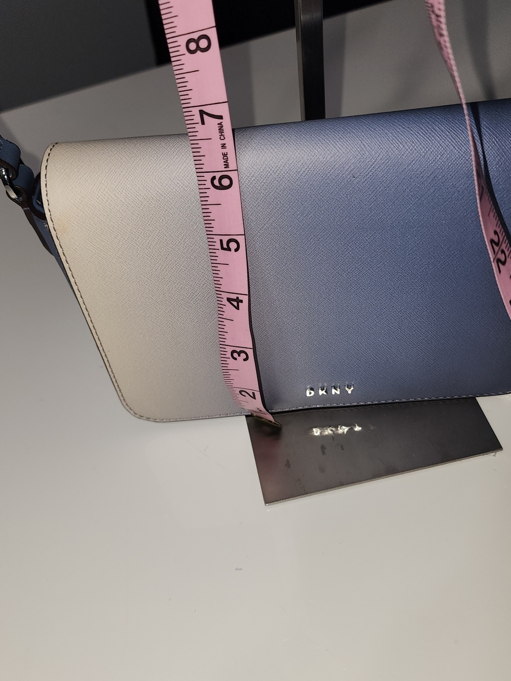 DKNY Slate-to-Blue Ombre Crossbody Bag - Picture 10 of 10